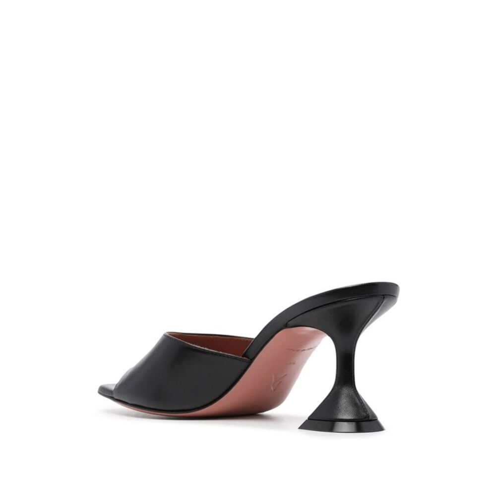 Amina Muaddi Black Sandals Women - Picture 2 of 4